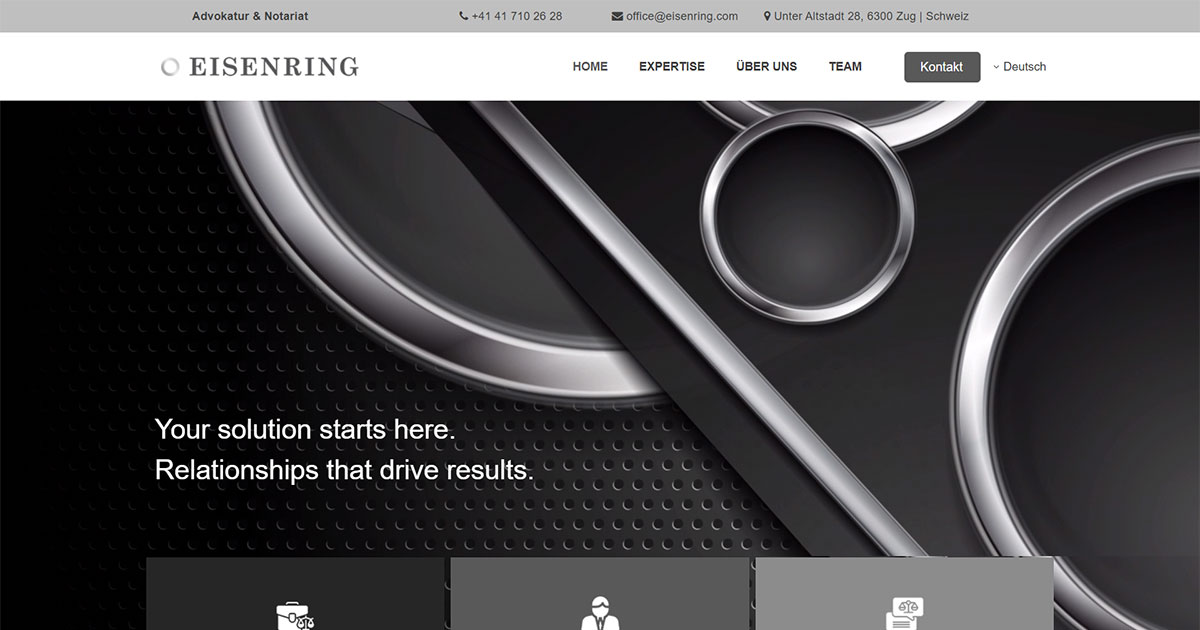 Team EISENRING Attorneys at Law & Notary in Zug, Switzerland